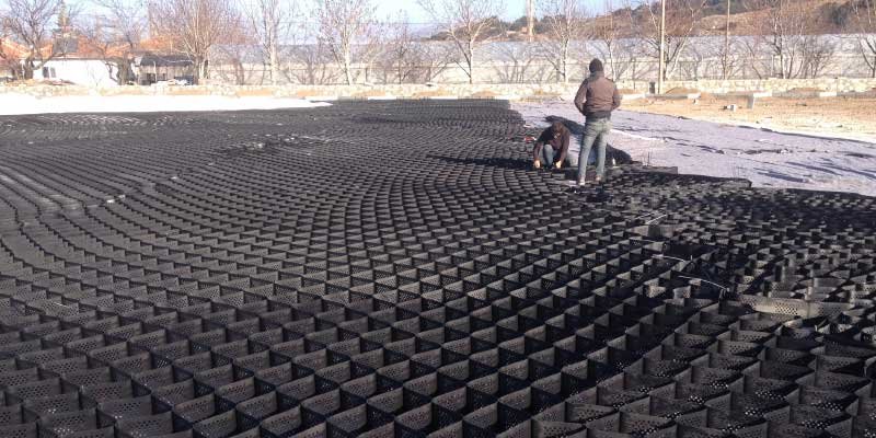 otopark hücresel dolgu geocell