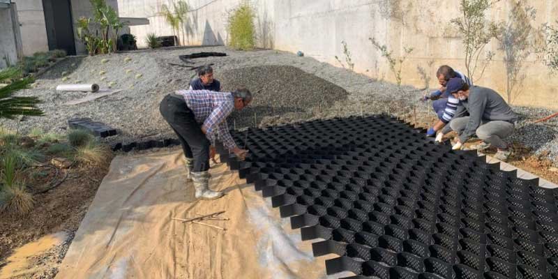 araç yolu geocell zemin güçlendirme