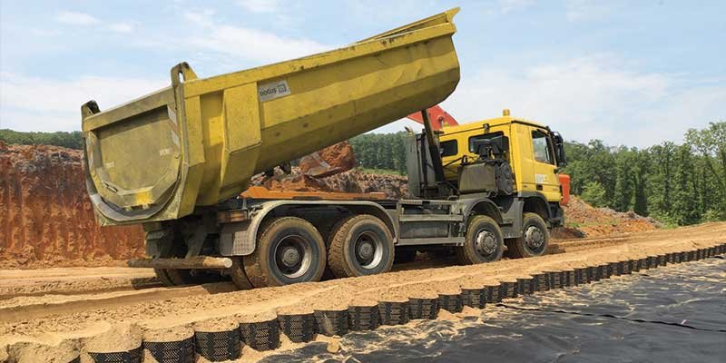 kara yolu hücresel dolgu zemin güçlendirme